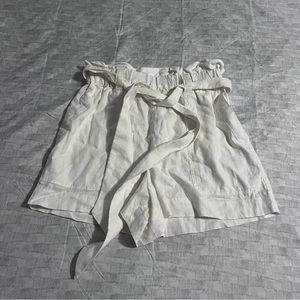 Marine Layer Shorts Women’s Ivory Elastic Waist Pockets Belted Size XS